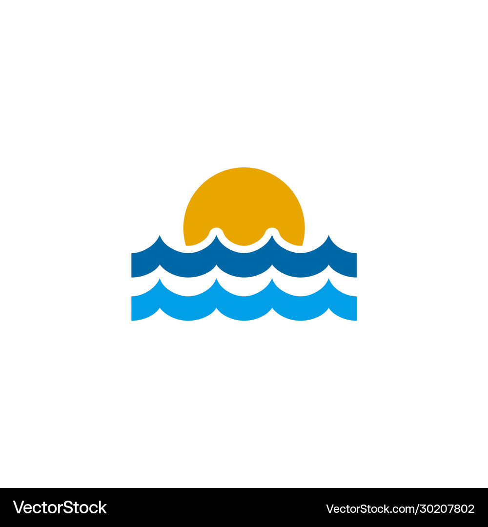 Sun logo icon design template Royalty Free Vector Image