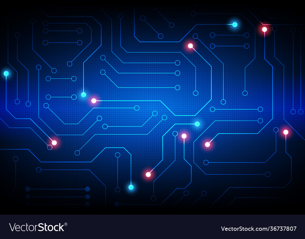 Circuit technology background with hi-tech digital