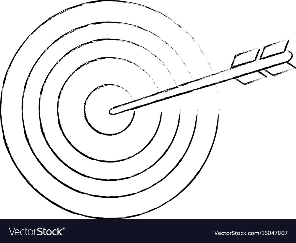 Dartboard with arrow