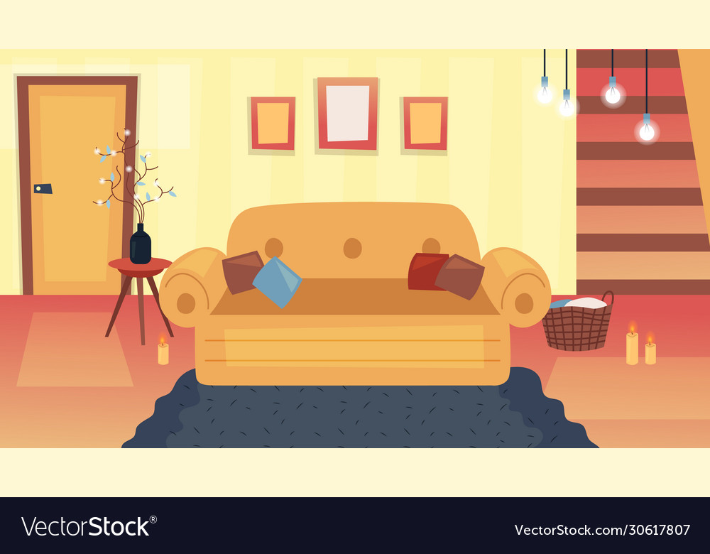 Leeres Gemütliches Wohnzimmer