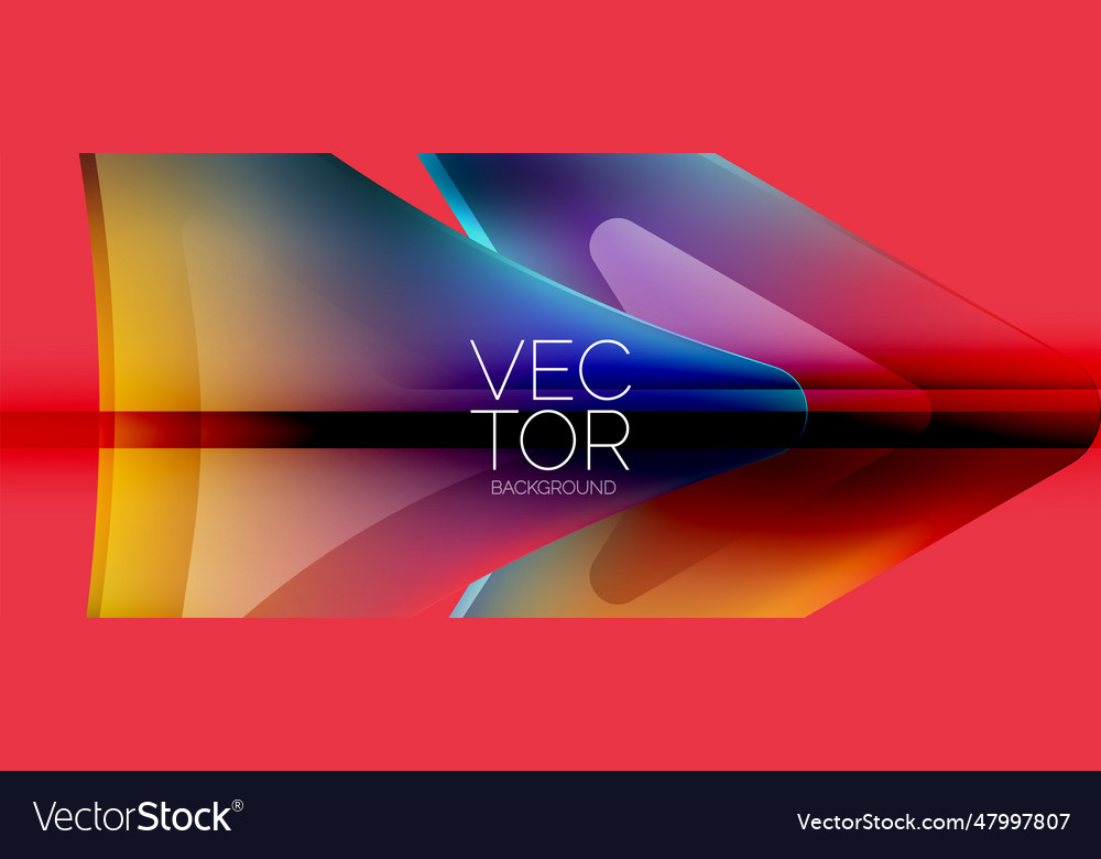 Fluid gradient arrow abstract vibrant arrows