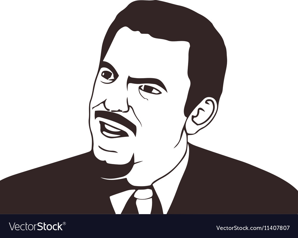 Guy meme face for any design isolated eps Vector Image