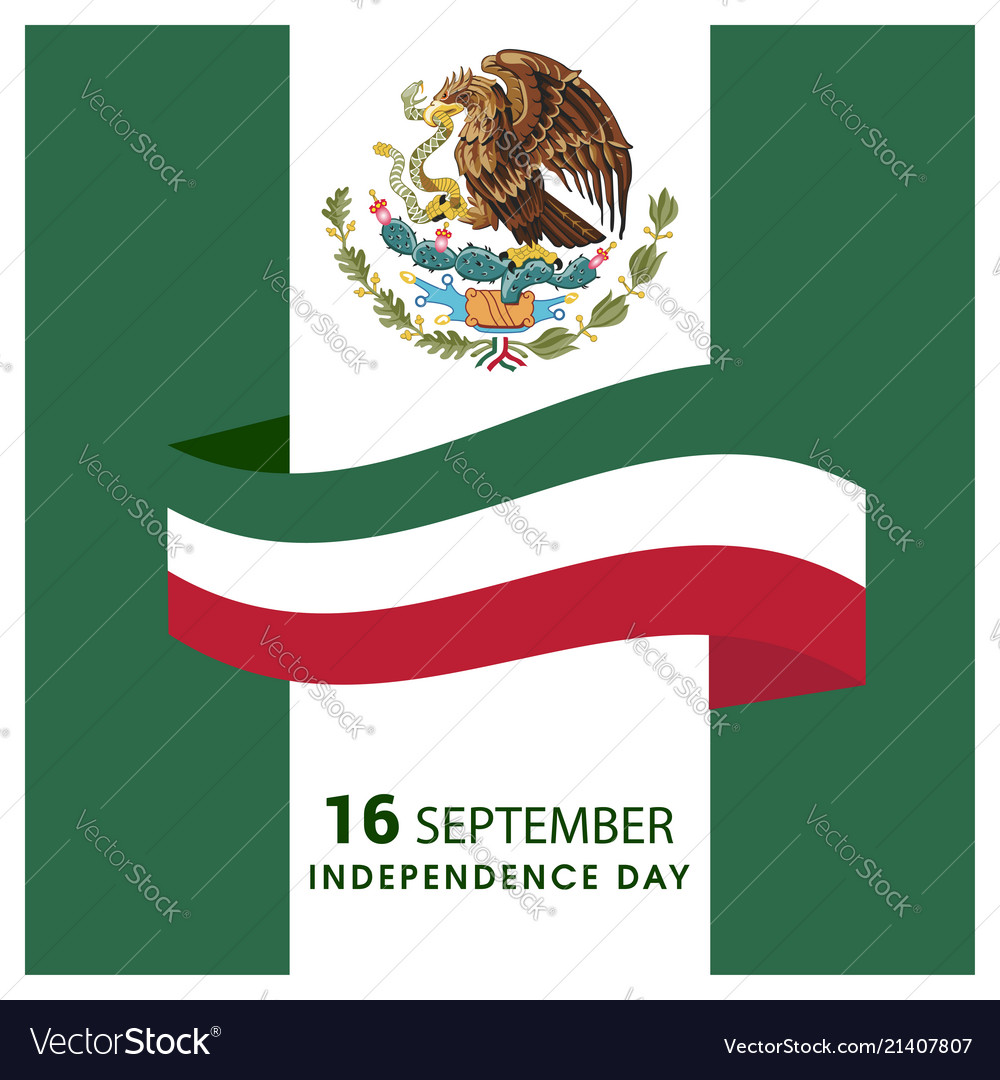 Mexico independence day design Royalty Free Vector Image