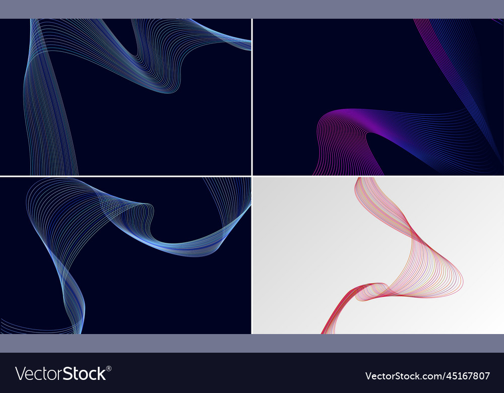Modern wave curve abstract backgrounds