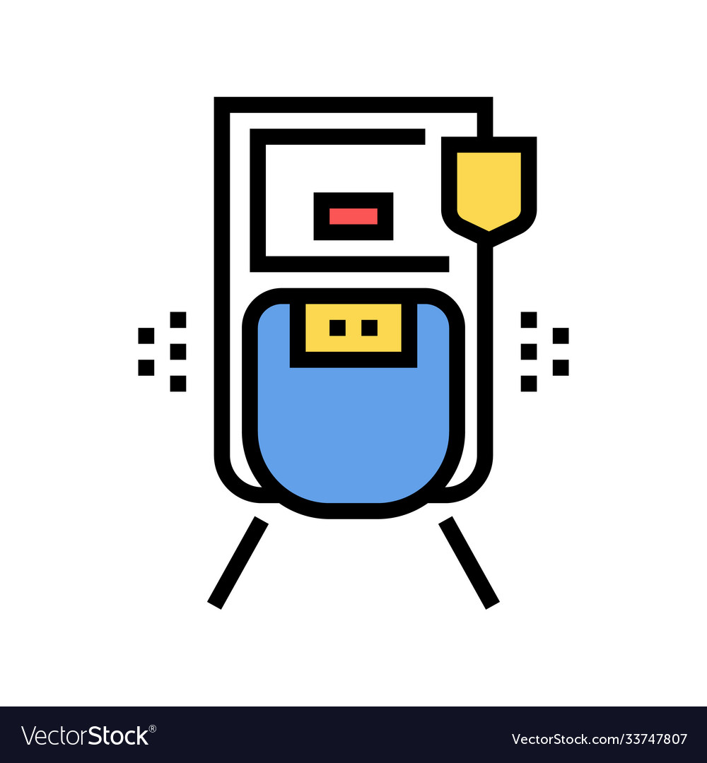 Motion sensor color icon isolated