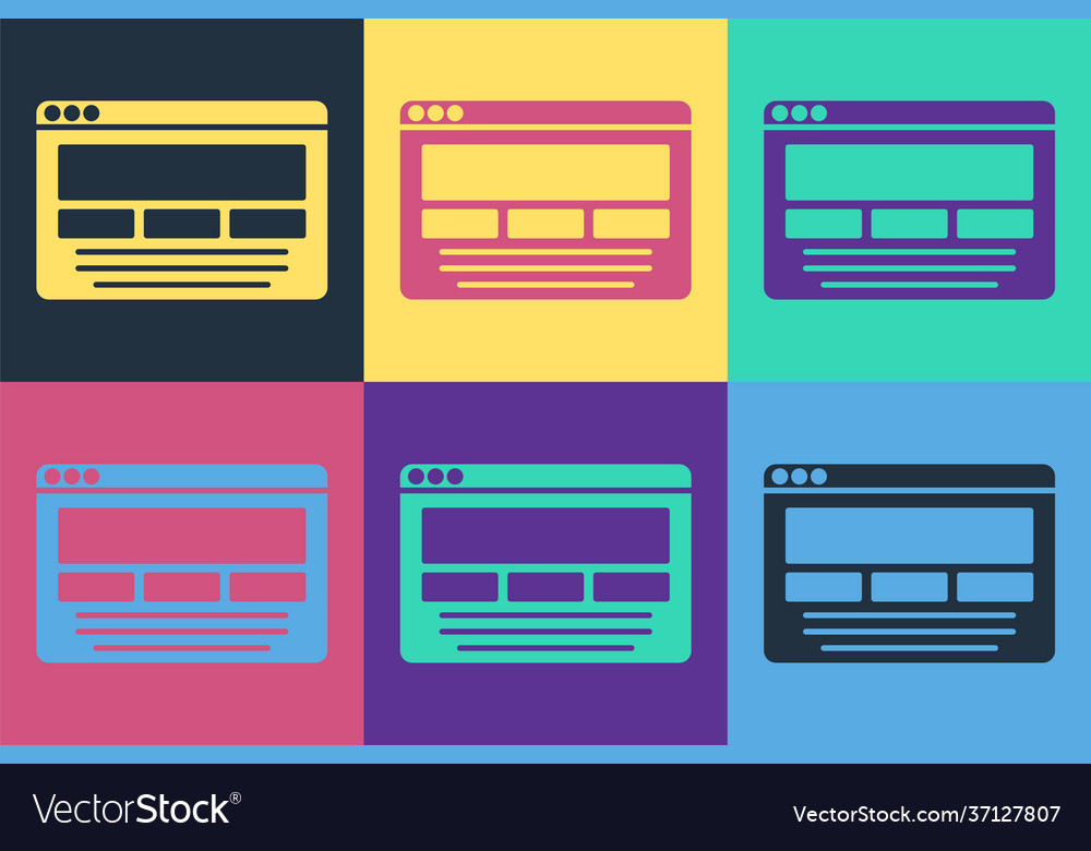 Pop art ui or ux design icon isolated on color