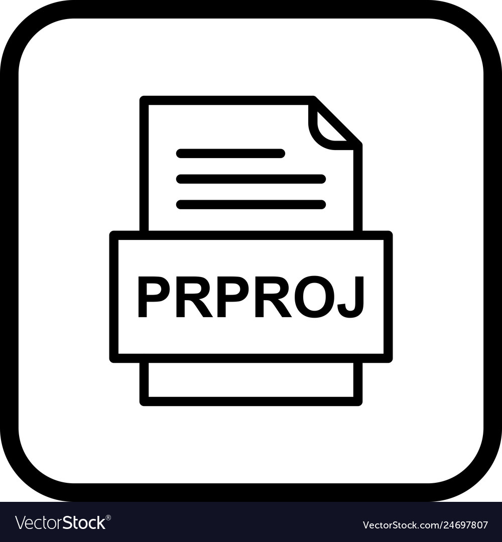 Prproj file document icon