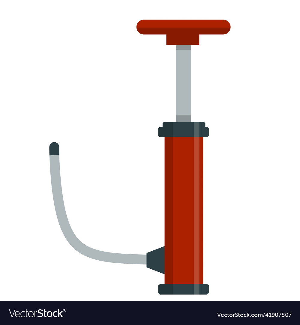 Red pump with handle and hose Vector Image Red pump with handle and hose