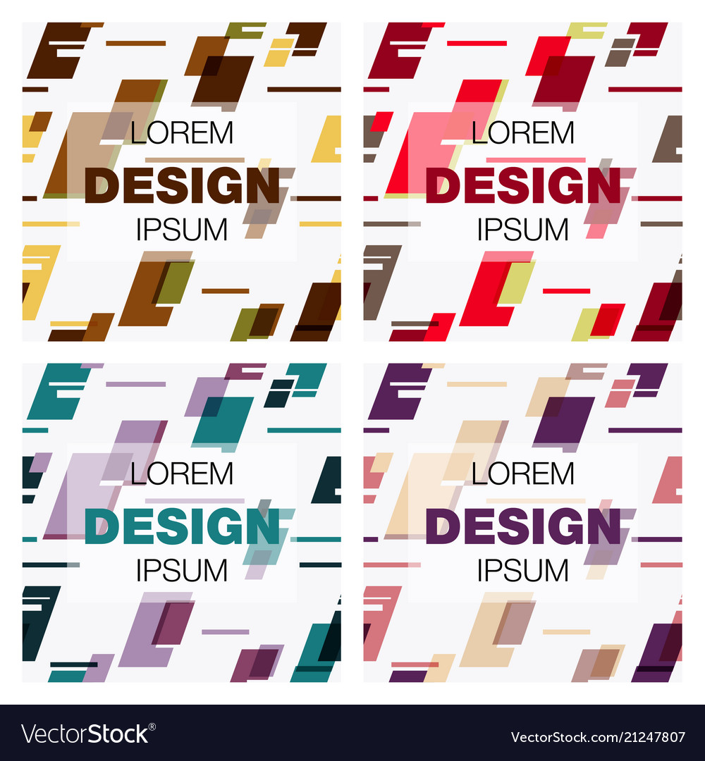 Set of abstract background texture design bright vector image Set of abstract background texture design bright