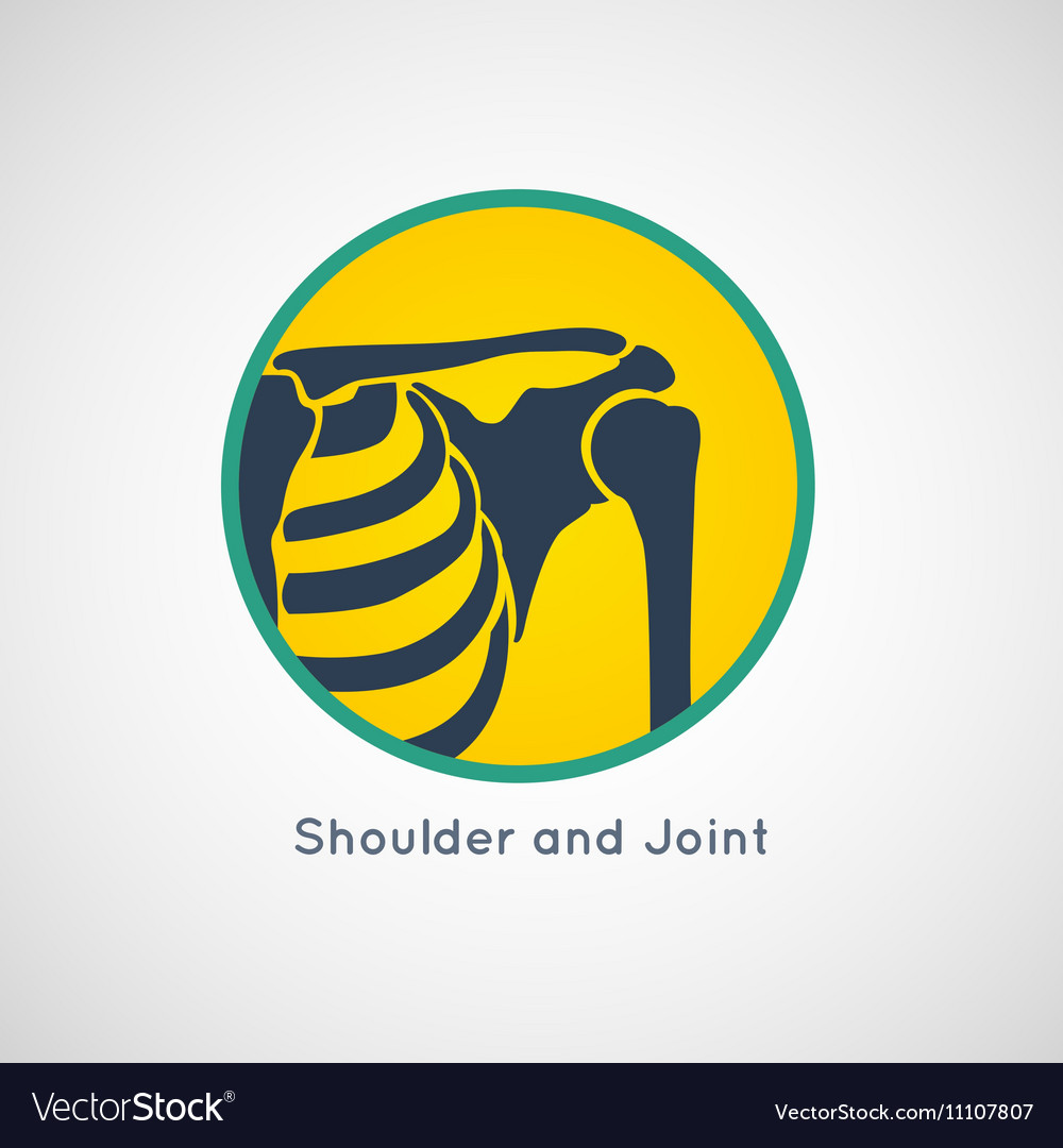 Shoulder and Joint Logo Royalty Free Vector Image