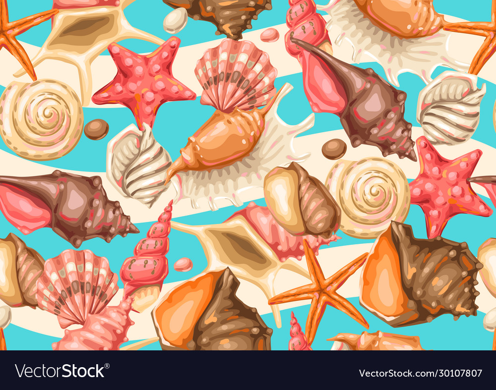 Tropical Seashell Pattern