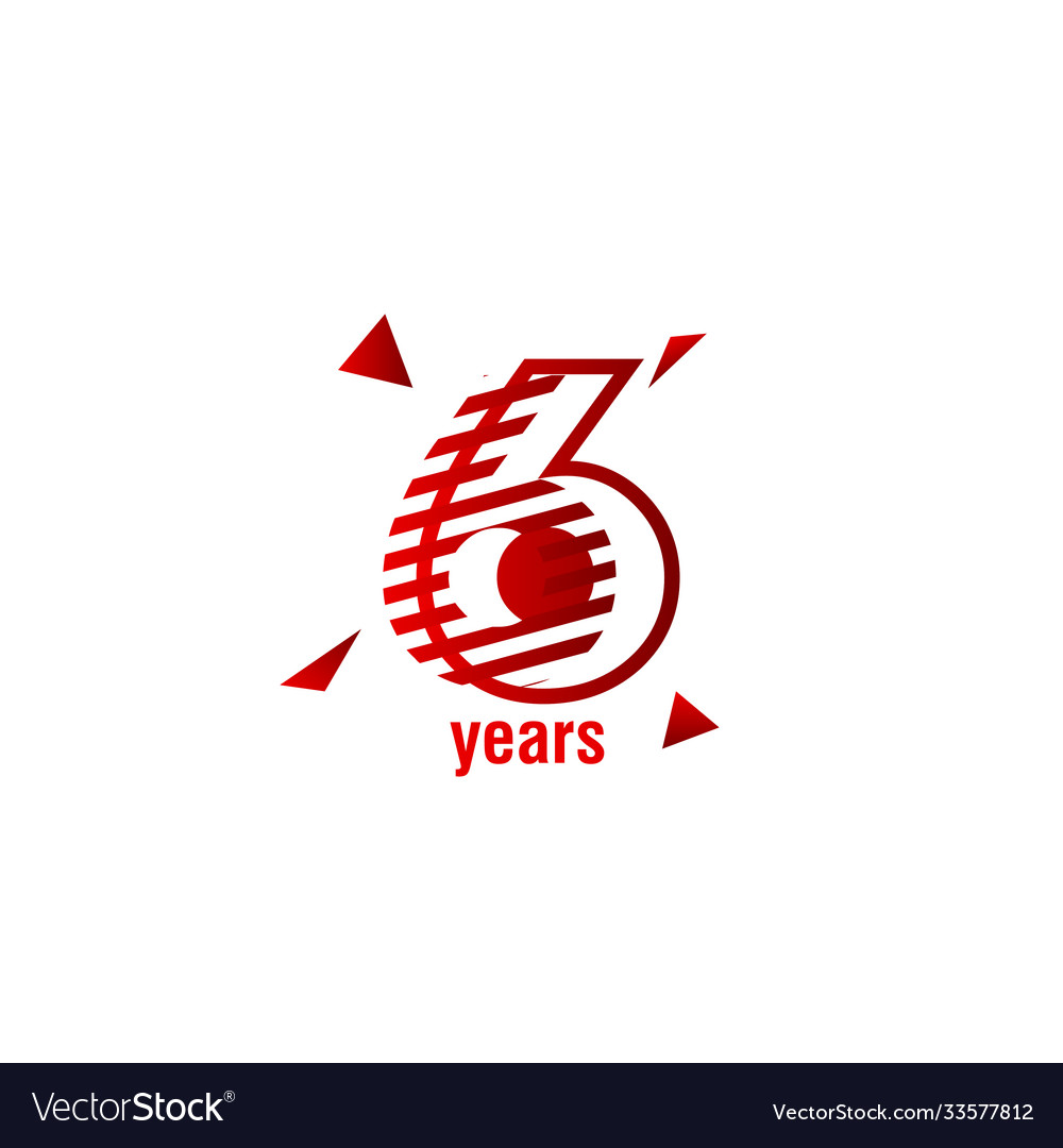 6 years anniversary celebration template design