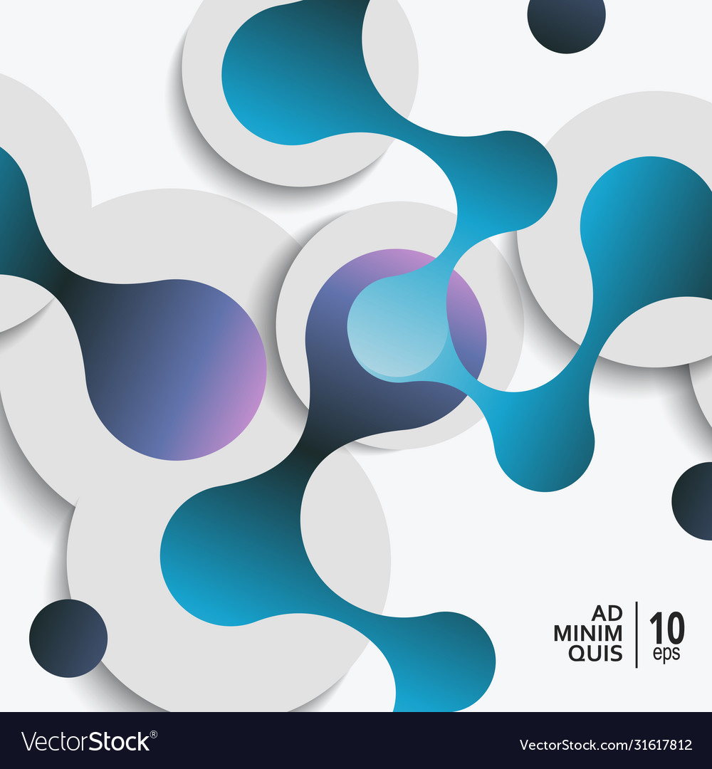 Abstract background with connect circles vector image Abstract background with connect circles