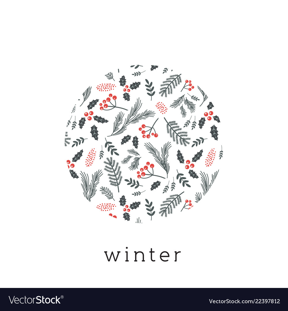 Christmas poster flyer or greeting card vector image Christmas poster flyer or greeting card