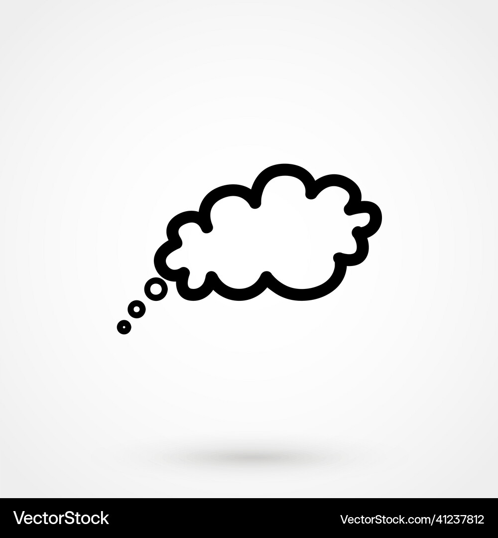 Cloud icon flat Royalty Free Vector Image - VectorStock