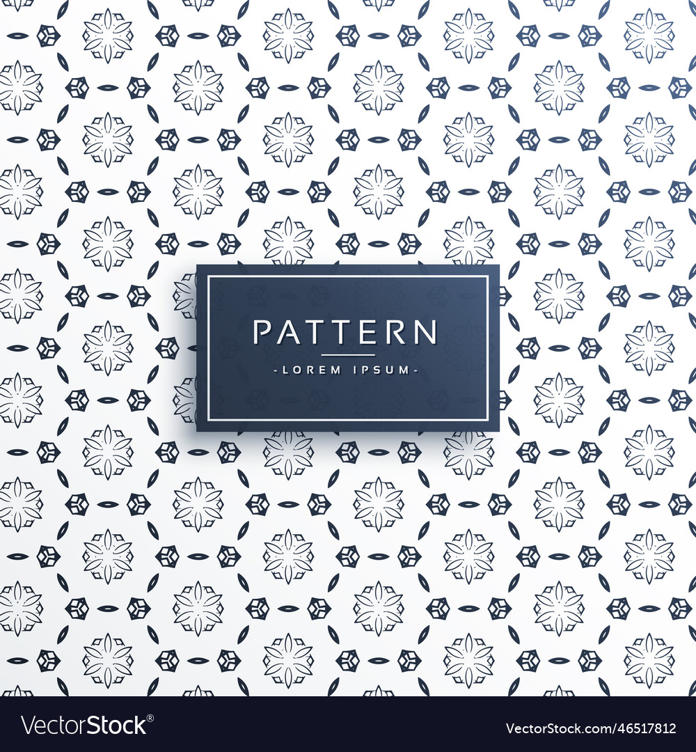 Creative hexagonal style pattern