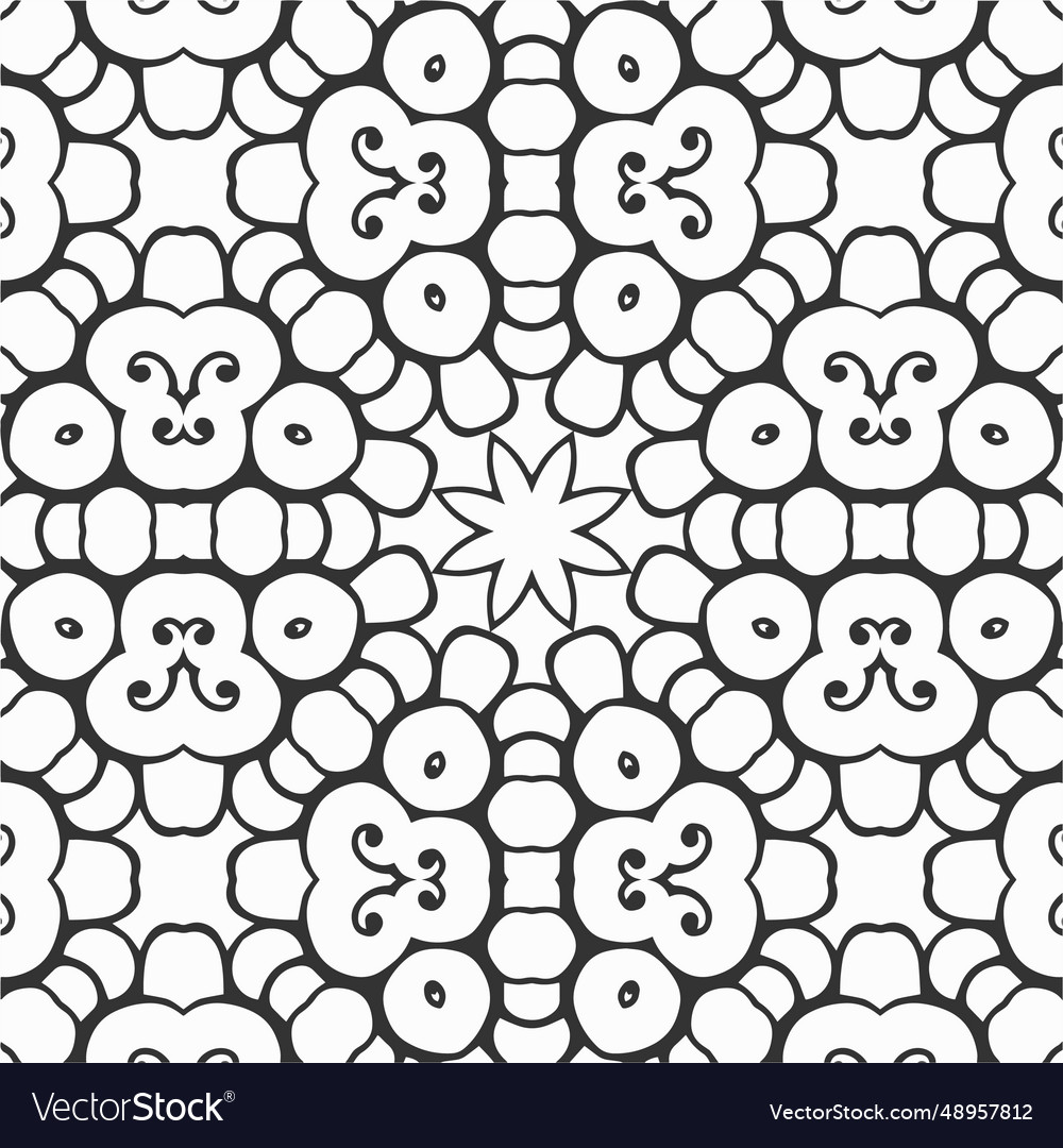 Geometric pattern coloring page design