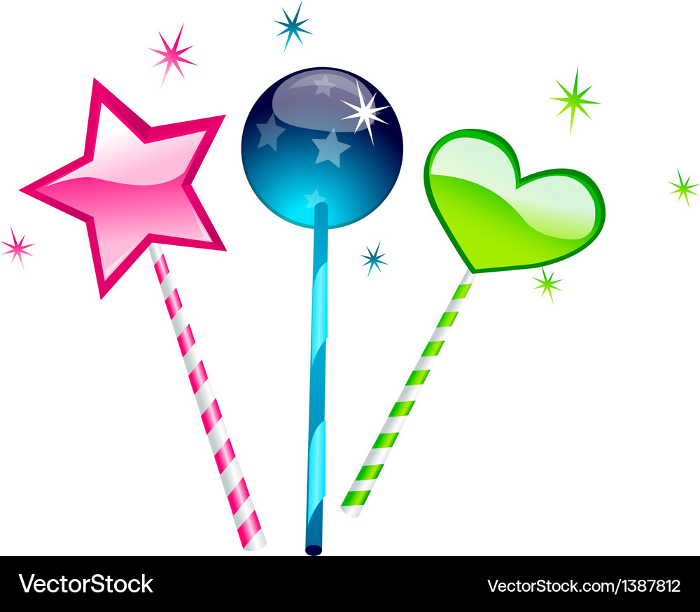 Icon magic stick Royalty Free Vector Image - VectorStock