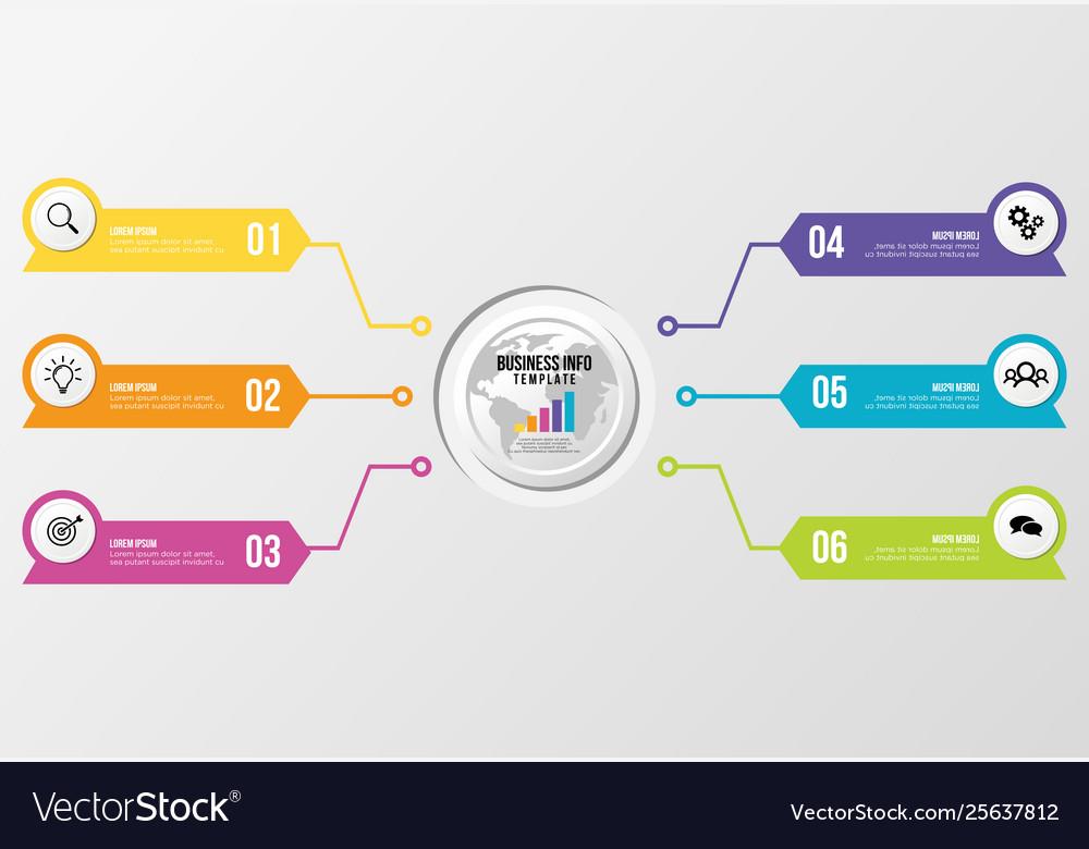 Infographic design template with options steps