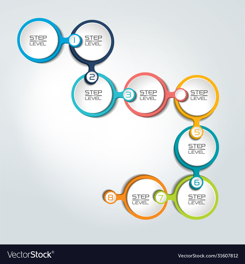 Step template chart diagram scheme vector image Step template chart diagram scheme