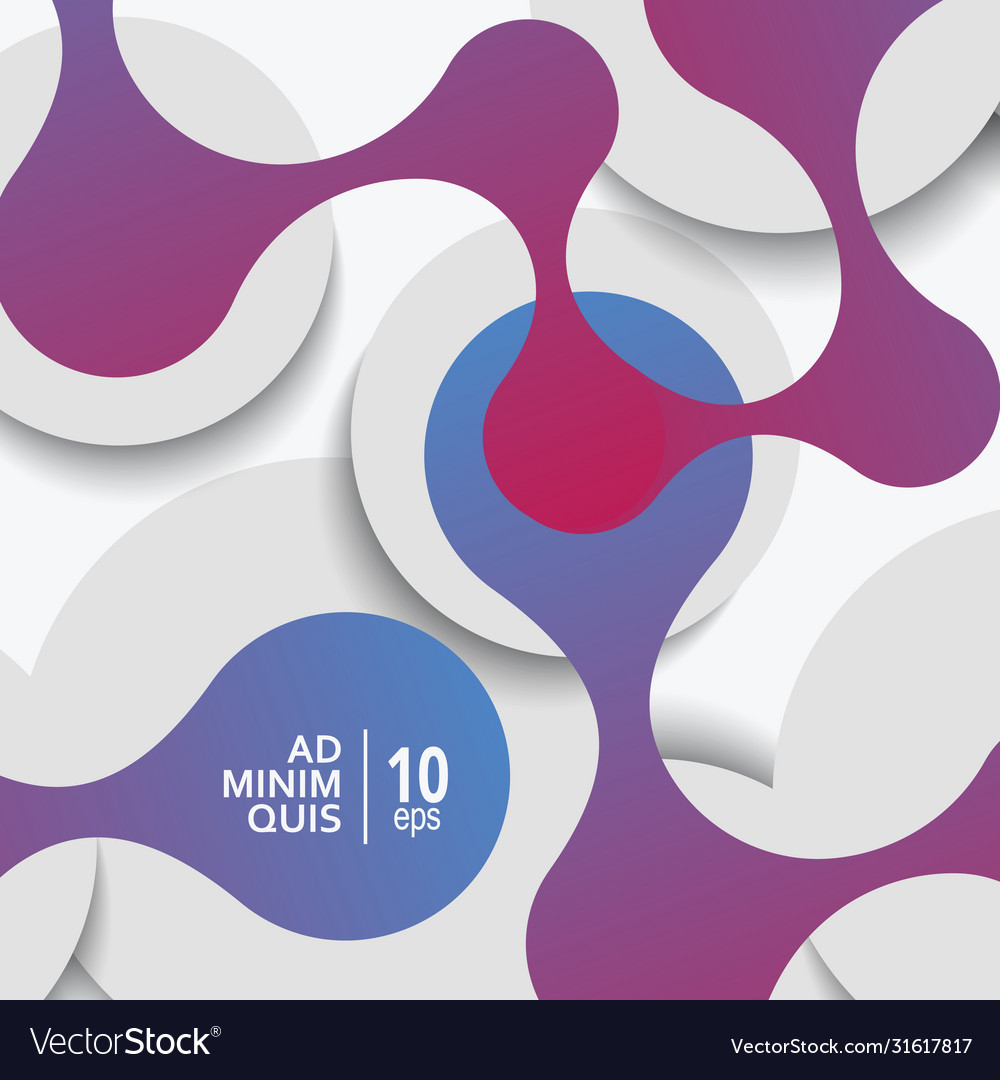 Abstract background with connect circles vector image Abstract background with connect circles