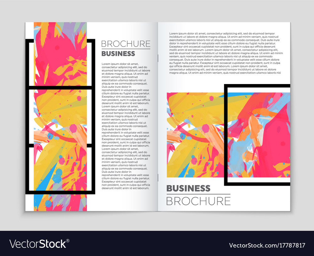 Abstract layout background set for art