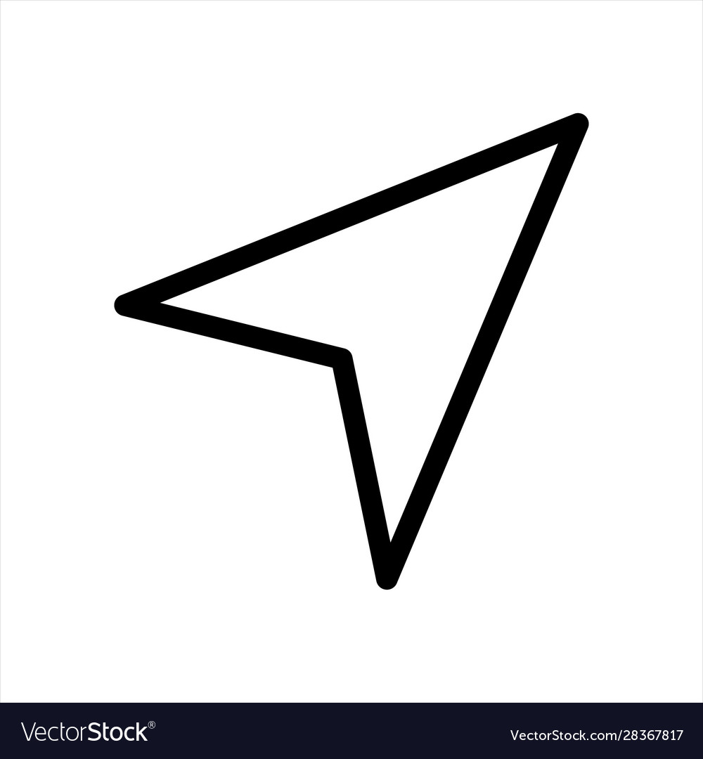 Arrow direction location map navigation icon