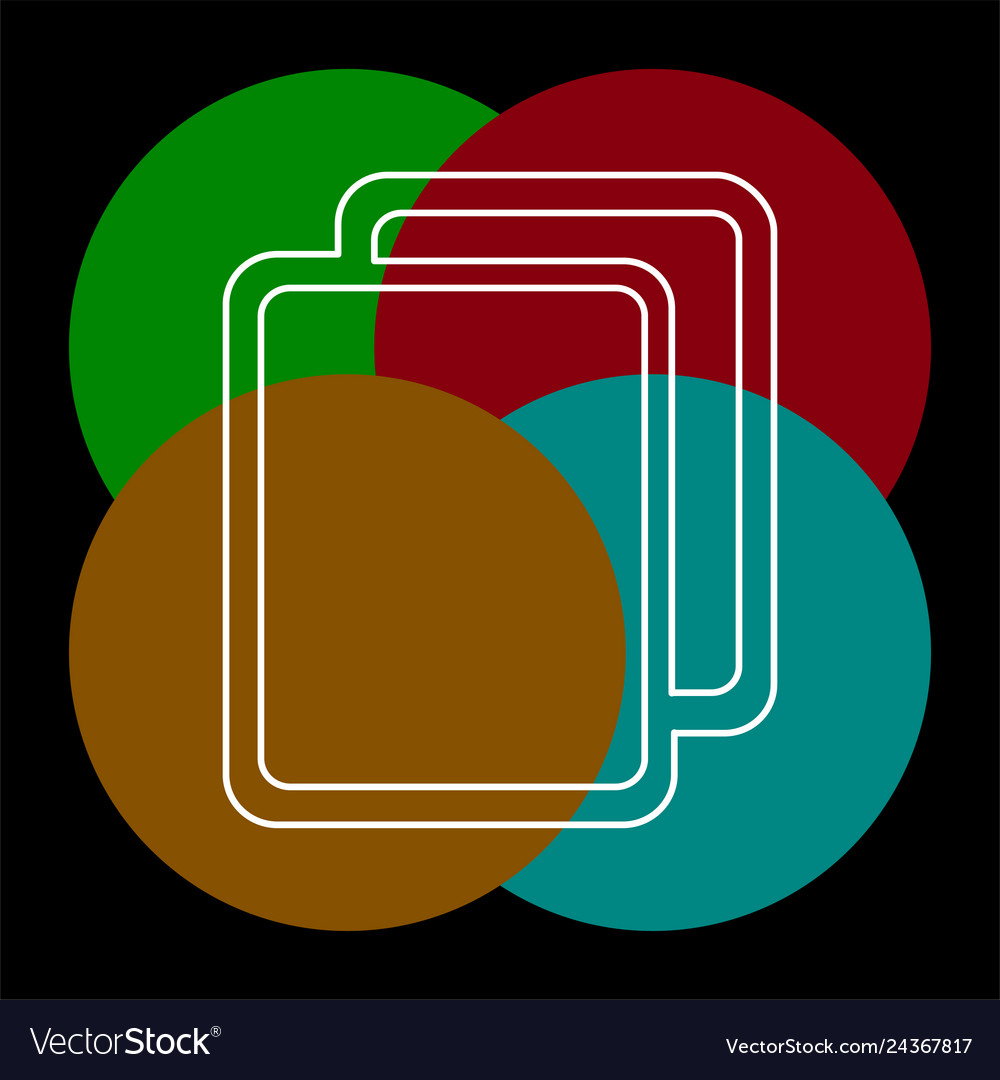 Copy or duplicate document icon