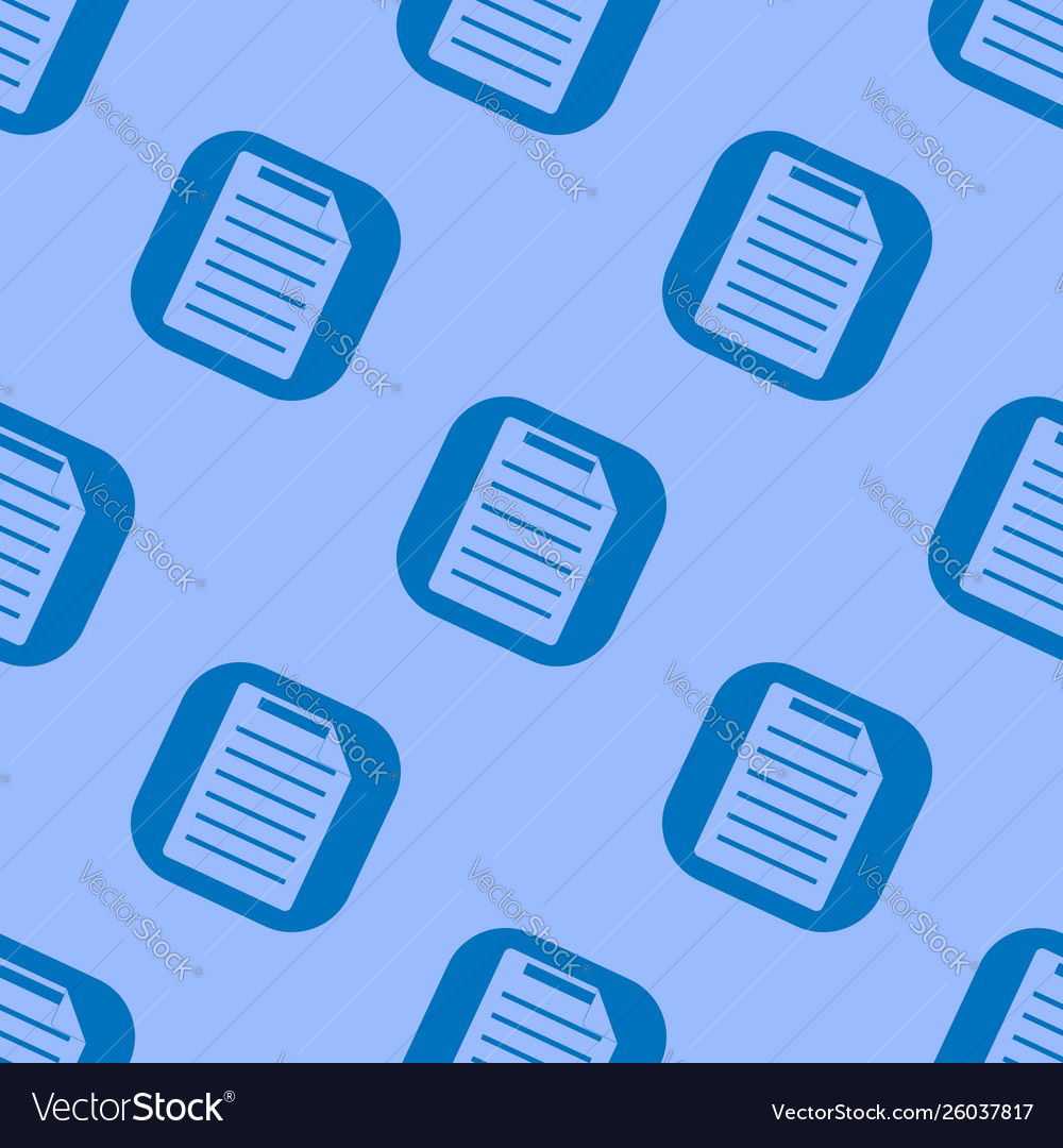 Document icon seamless pattern flat design symbol vector image Document icon seamless pattern flat design symbol