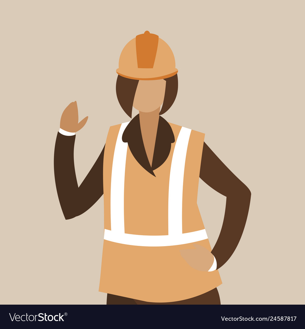Weiblicher Arbeitercharakter vector image Weiblicher Arbeitercharakter