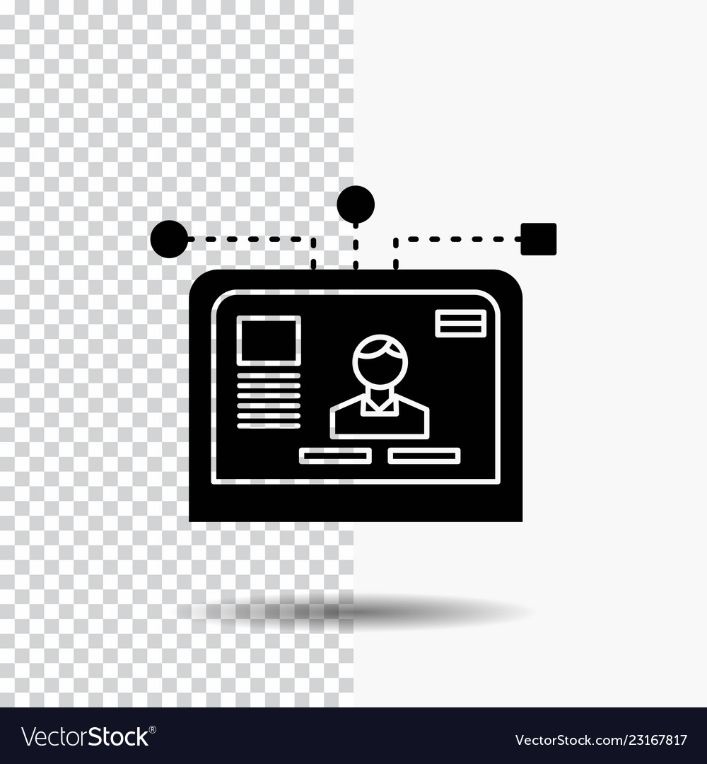 Interface website user layout design glyph icon vector image Interface website user layout design glyph icon