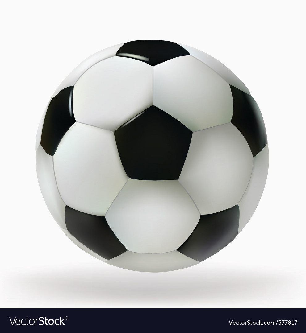 Isolated Soccer Ball on White Background