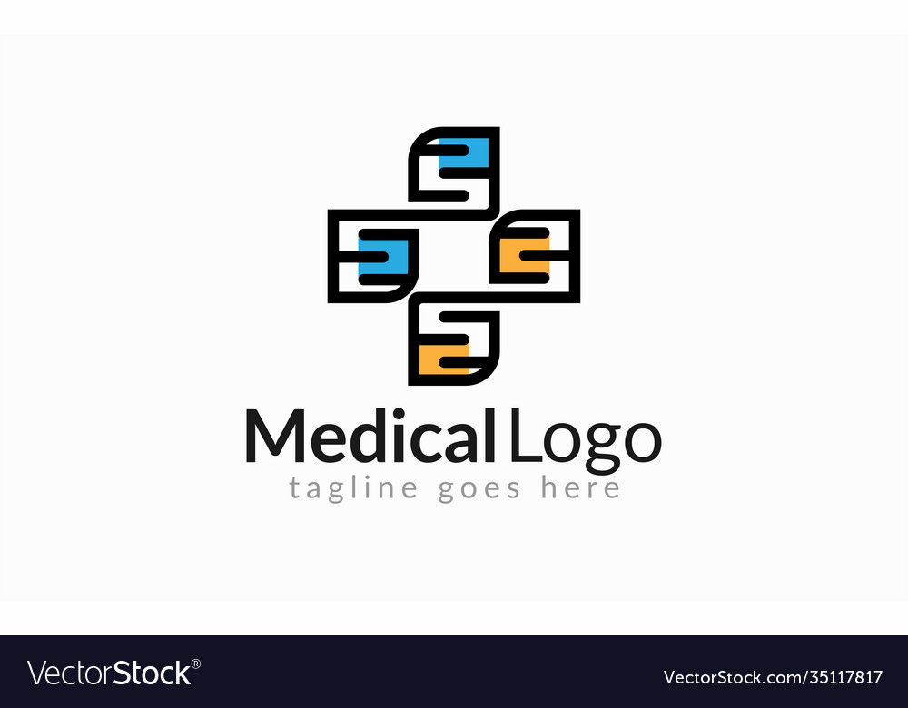 Logo Design des medizinischen Gesundheitswesens abstrakt vector image Logo Design des medizinischen Gesundheitswesens abstrakt