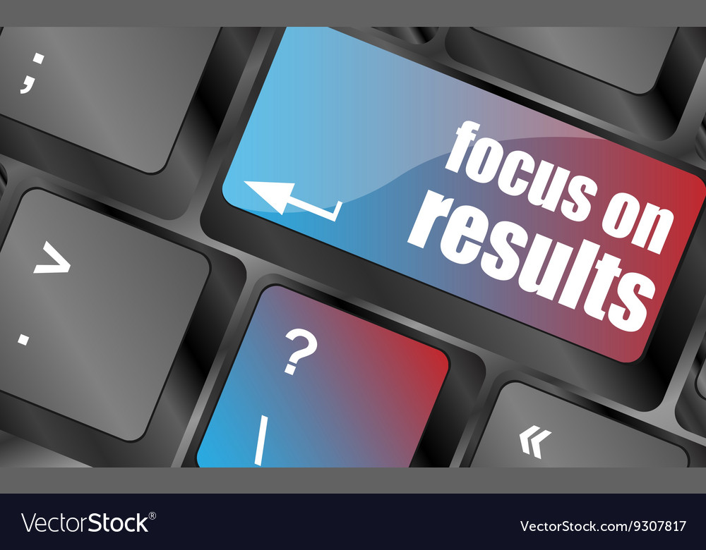 Modern keyboard focus on results text technology