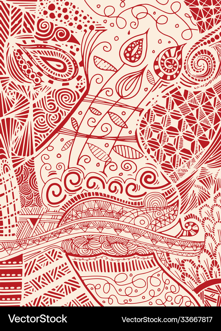 Entrenched Pattern Pattern with entangle background ethnic Royalty Free Vector