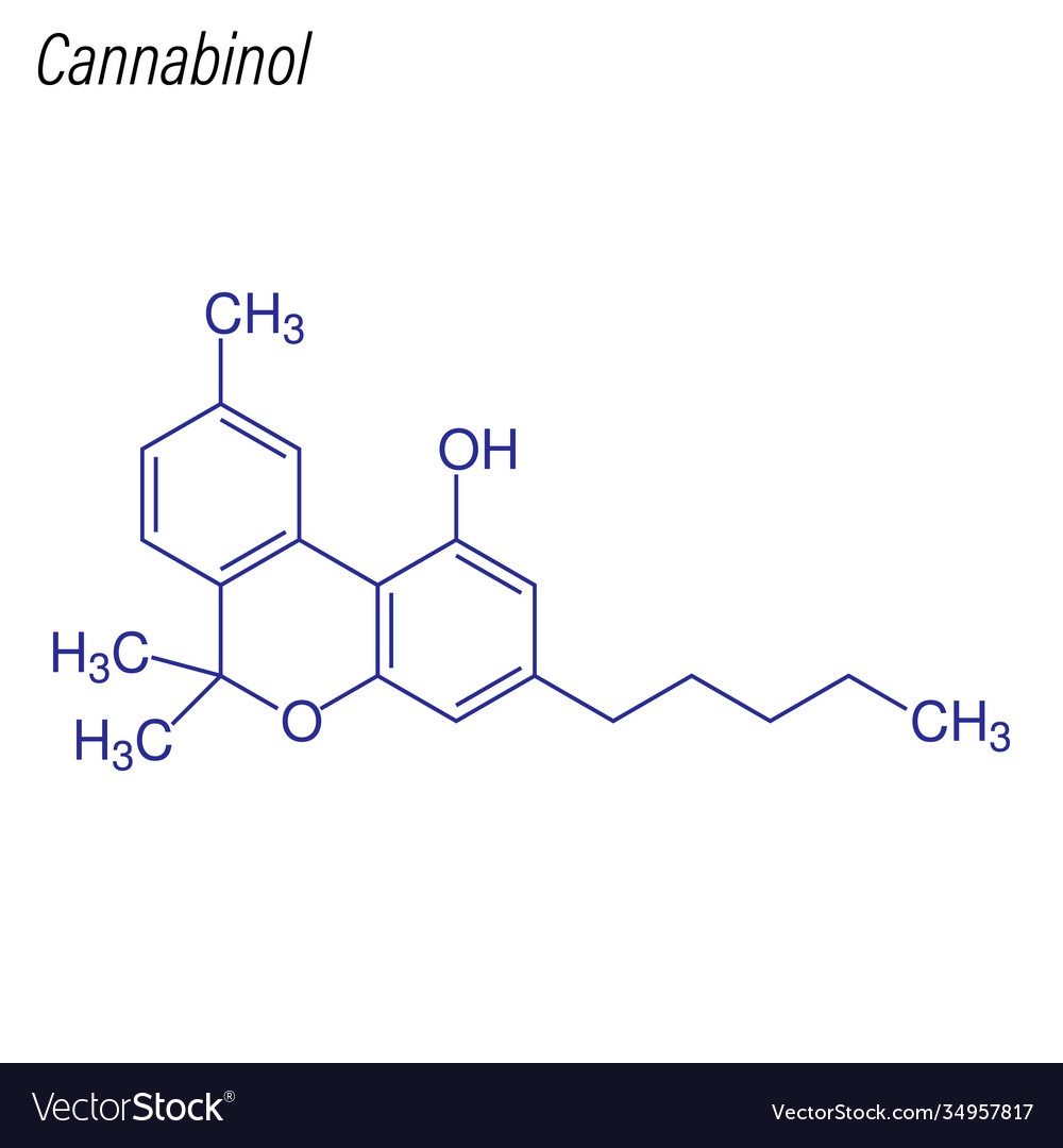 Skelett Formel Cannabinol Medikament chemische