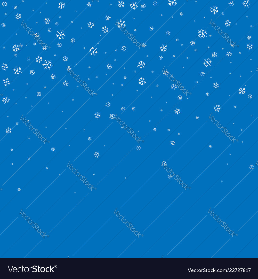 Snowflake background blue Royalty Free Vector Image