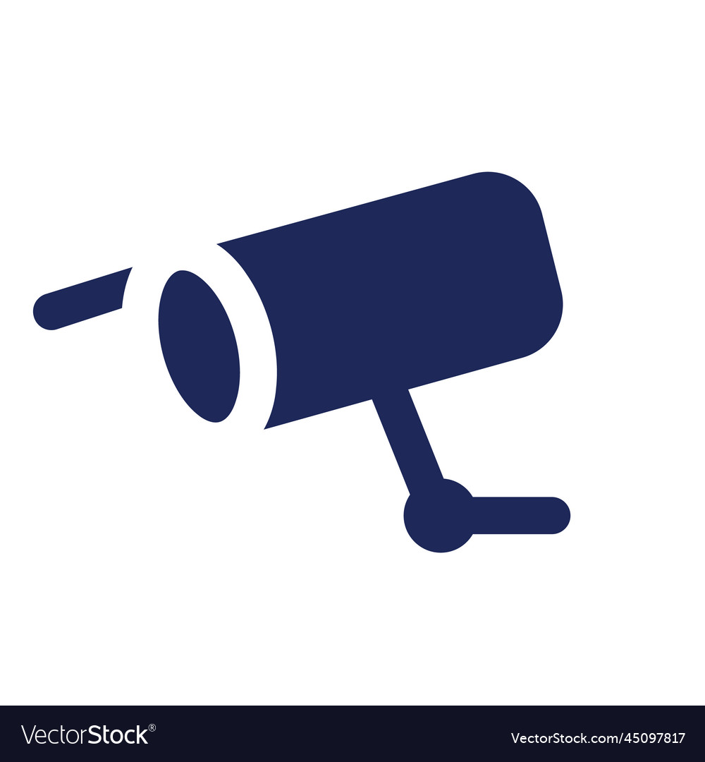 Surveillance black glyph ui icon Royalty Free Vector Image