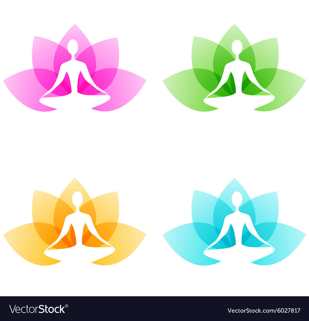 Yoga icons Royalty Free Vector Image - VectorStock