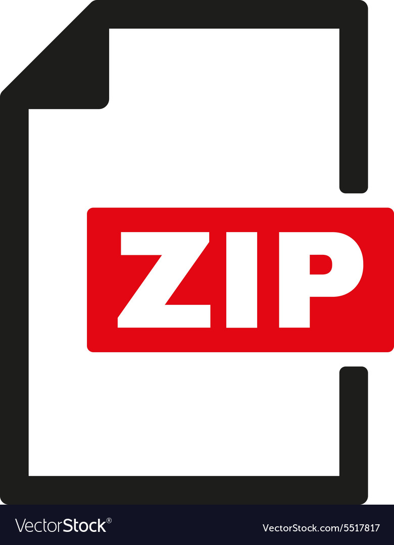 Zip file icon archive and compressed symbol