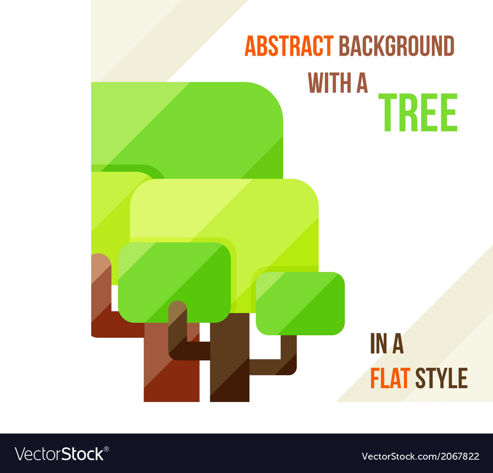 Abstract background with a tree