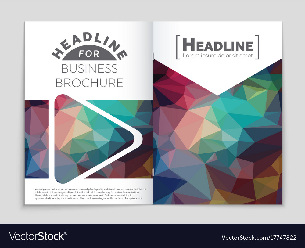 Abstract layout background set for art