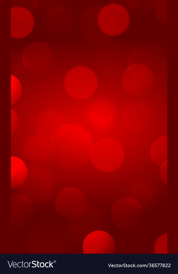 Abstract multicolored blurred bokeh on red vector image Abstract multicolored blurred bokeh on red