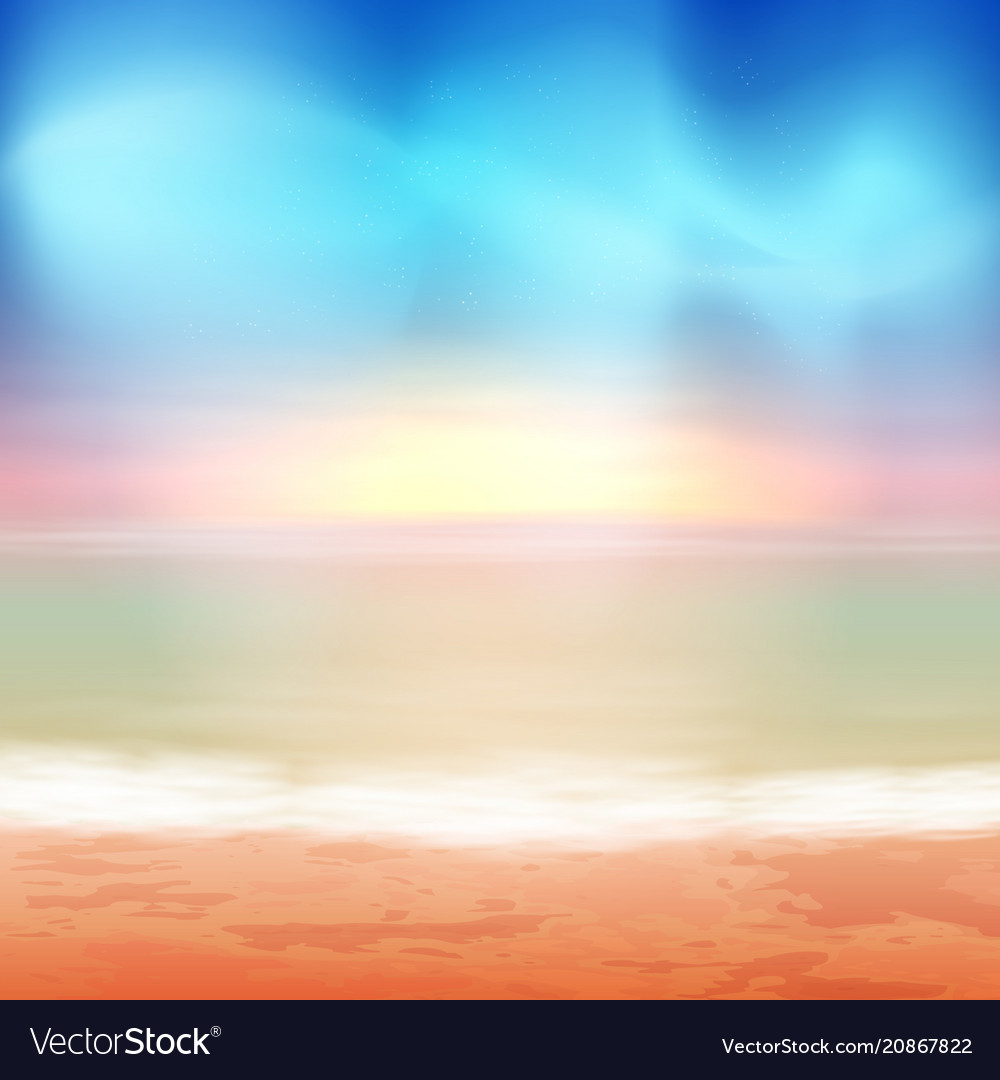 Beach and blue sea tropical background