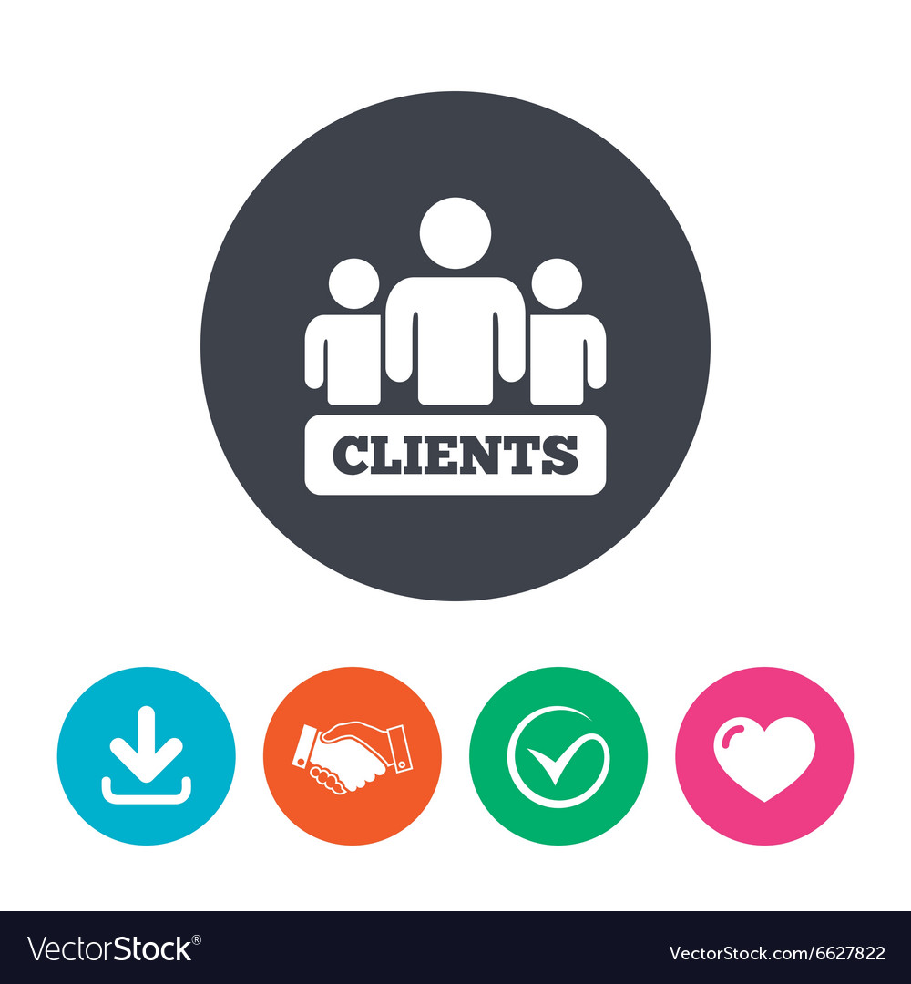 Group of People - Clients Sign