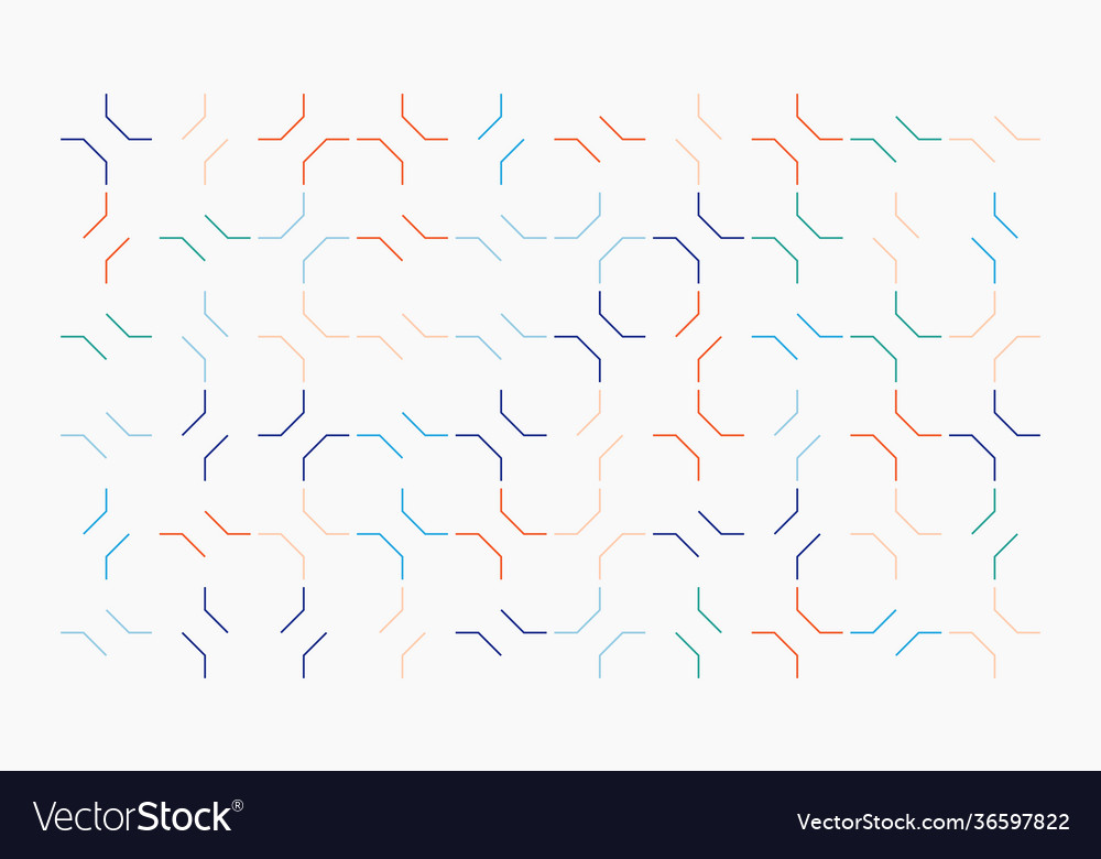 Linear abstract pattern design vector image Linear abstract pattern design