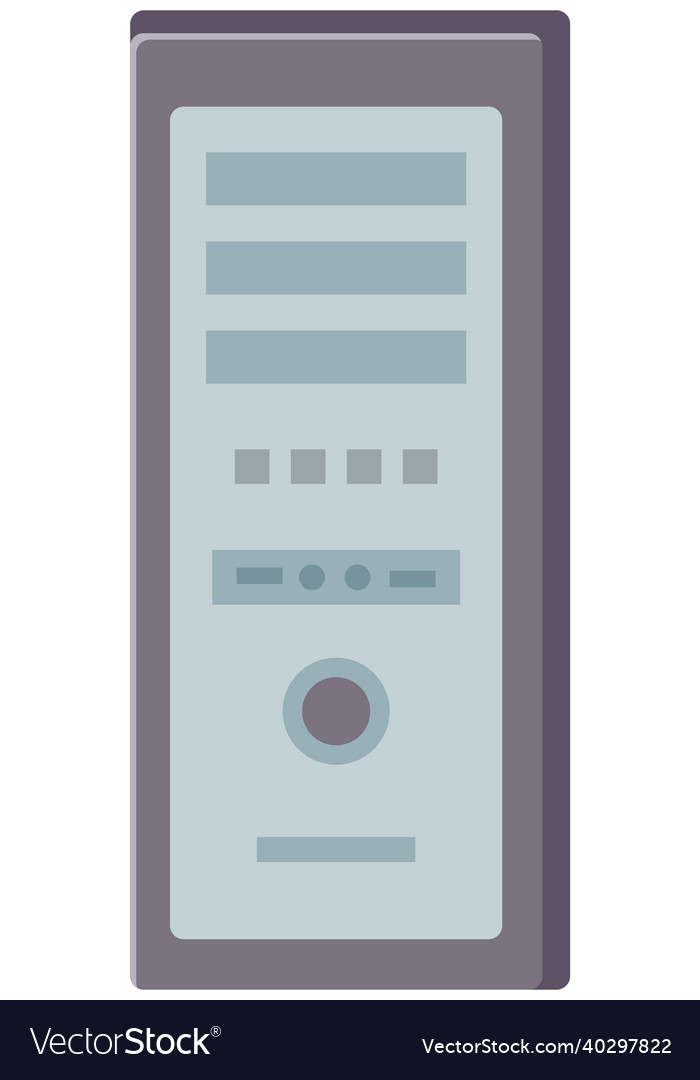 Network servers computer hardware technology vector image Network servers computer hardware technology