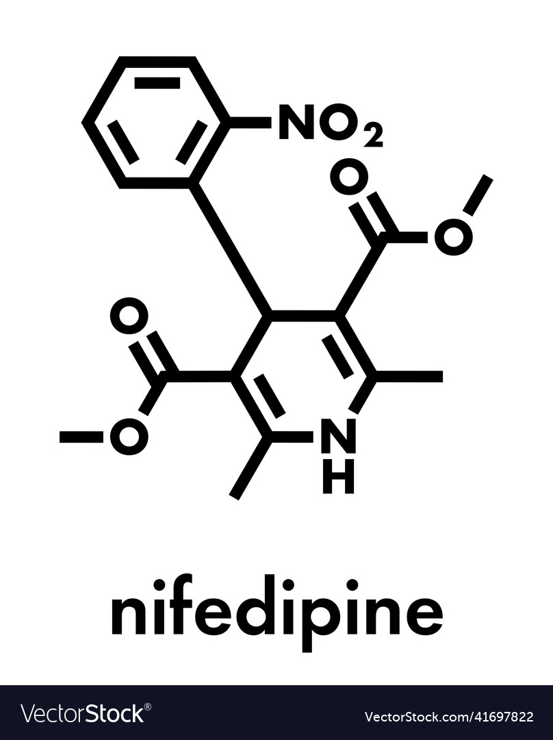 Nifedipine calcium channel blocker drug used