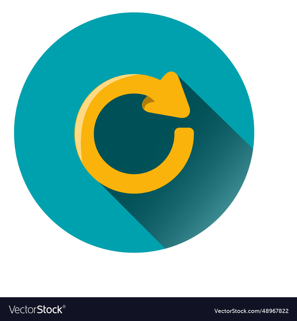 Reload arrow circle icon vector image Reload arrow circle icon