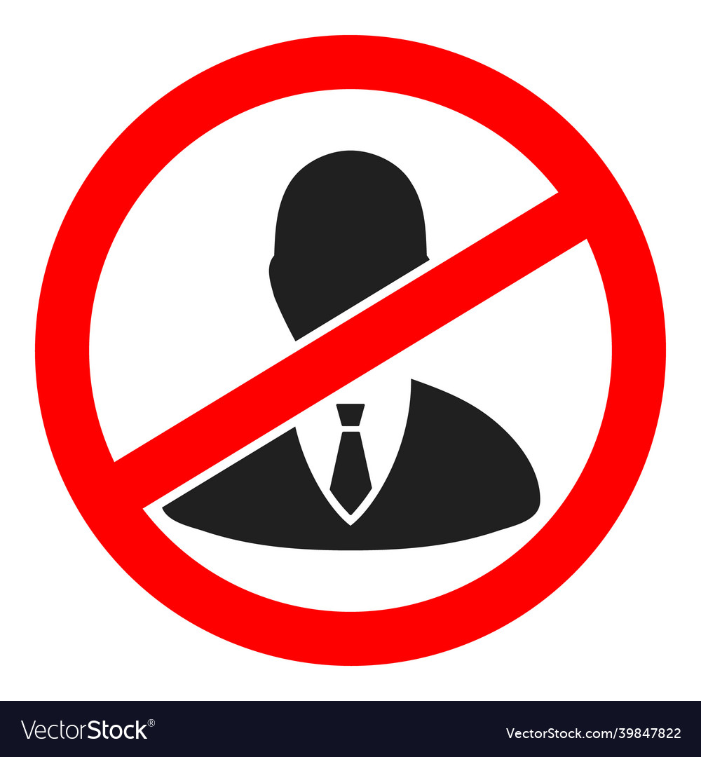 Stop boss icon Royalty Free Vector Image - VectorStock